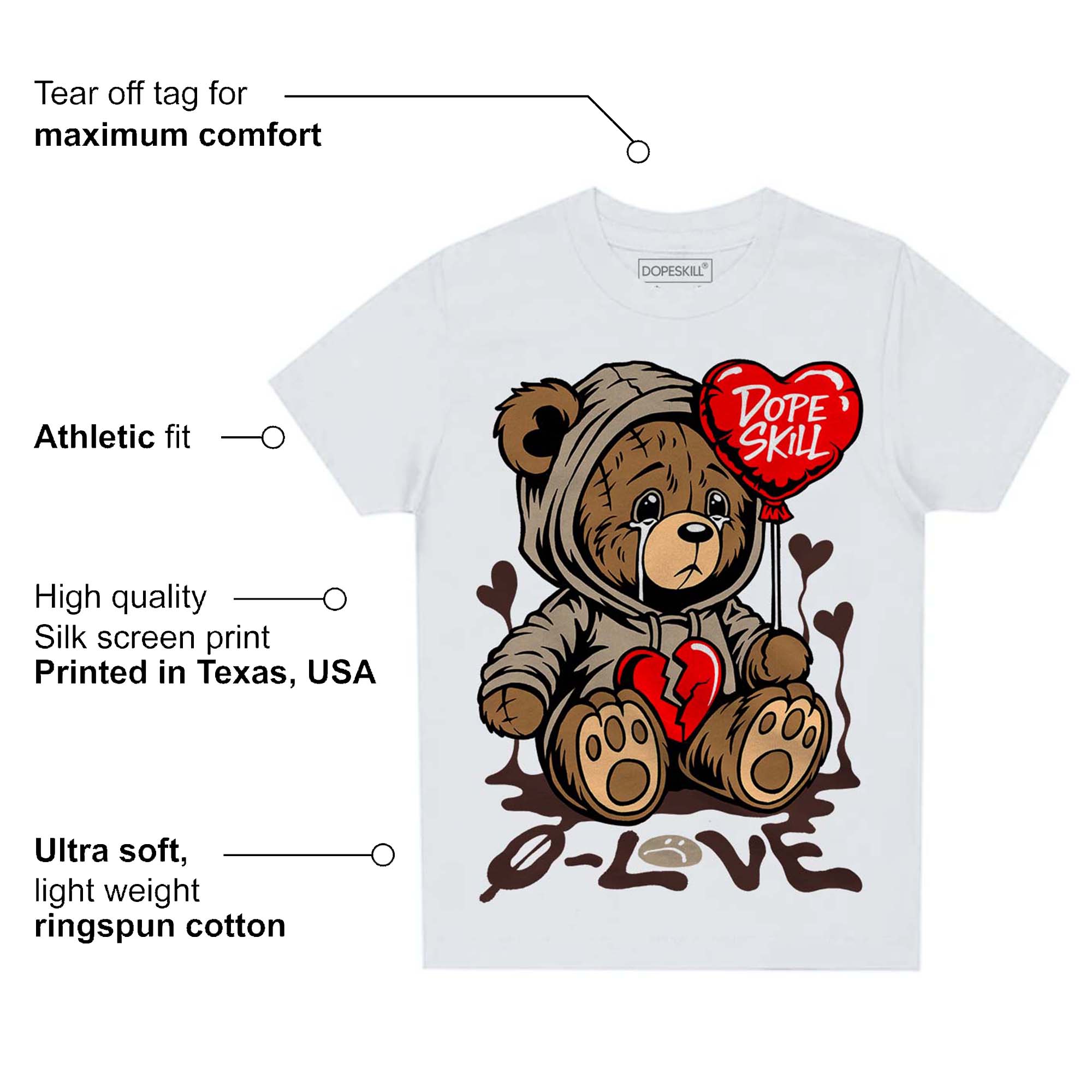Latte 1s superstreetwear Toddler Kids T-shirt Broken Bear Graphic