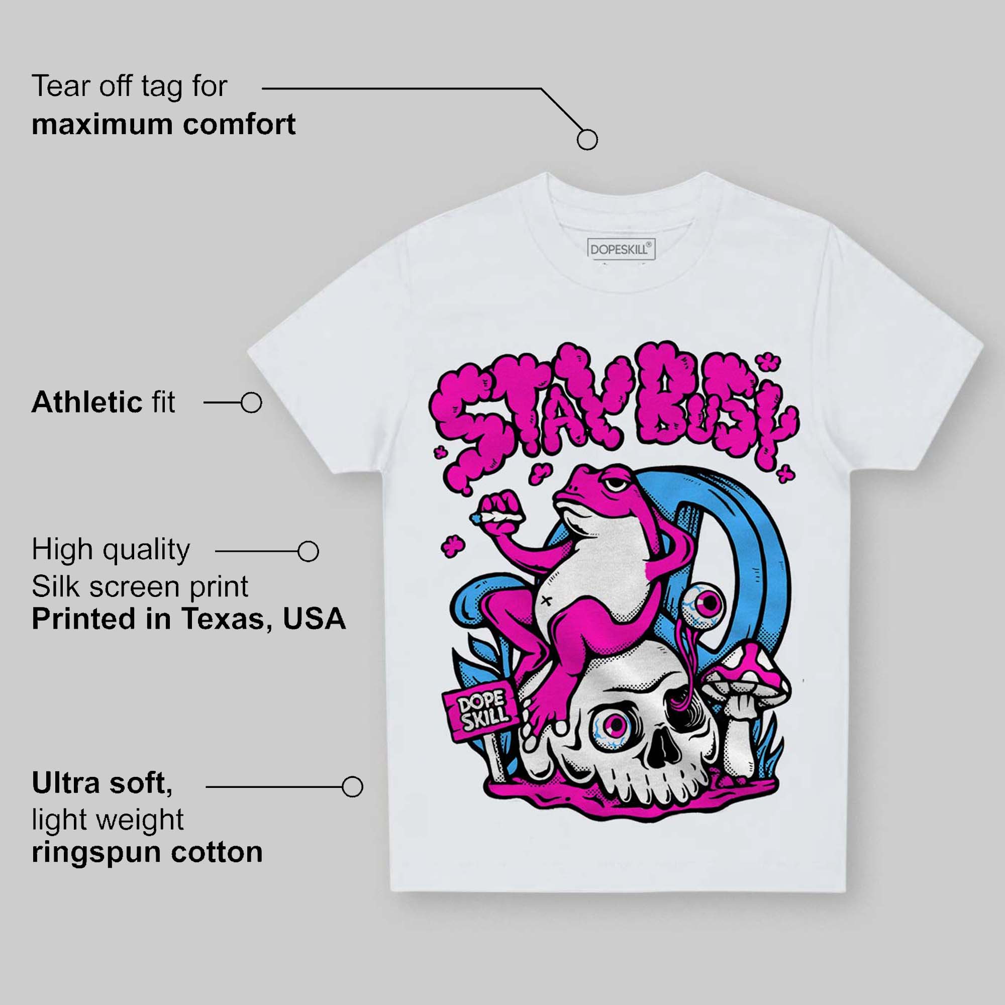 Dunk Active Fuchsia superstreetwear Toddler Kids T-shirt Stay Busy Graphic