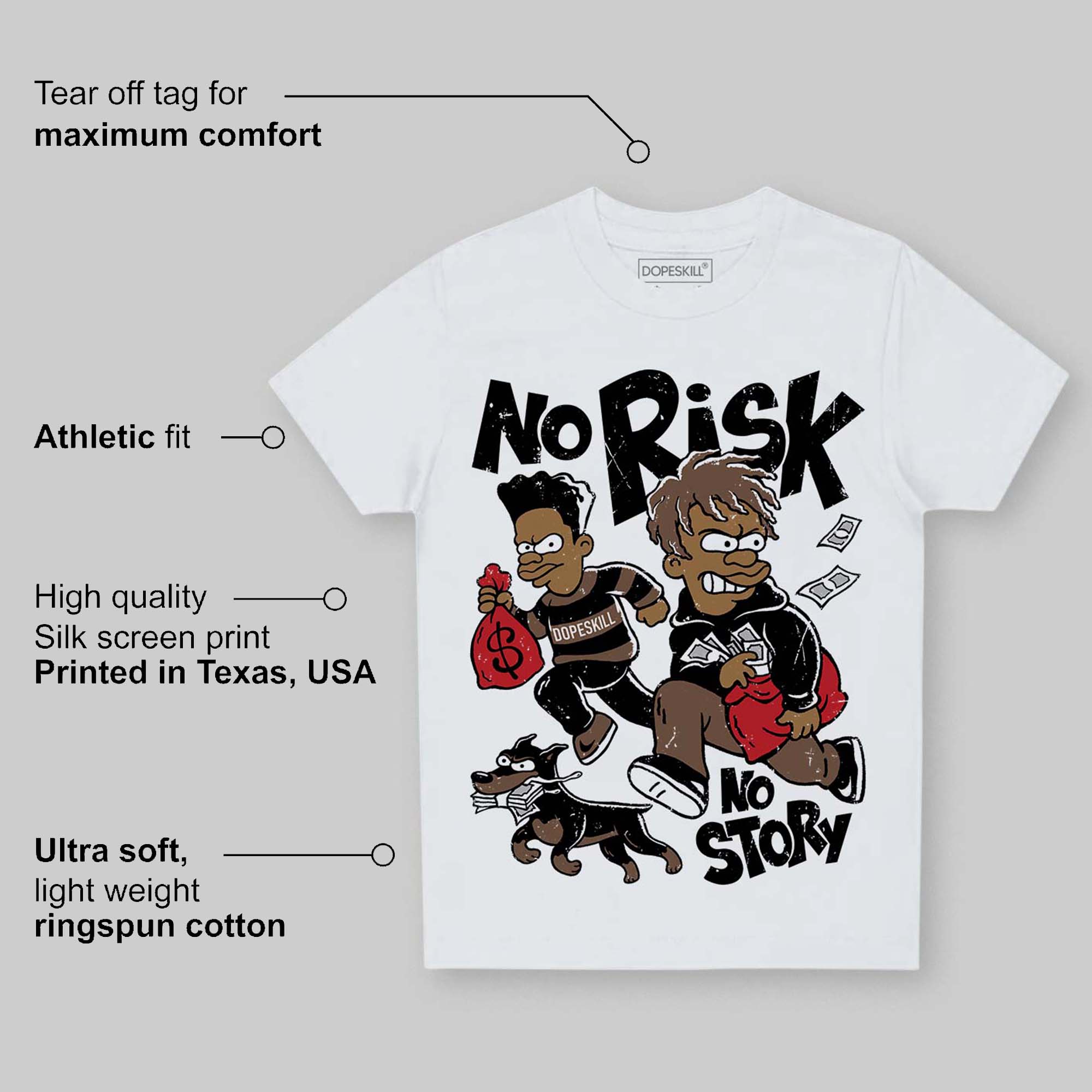 Olive 9s superstreetwear Toddler Kids T-shirt No Risk No Story Graphic