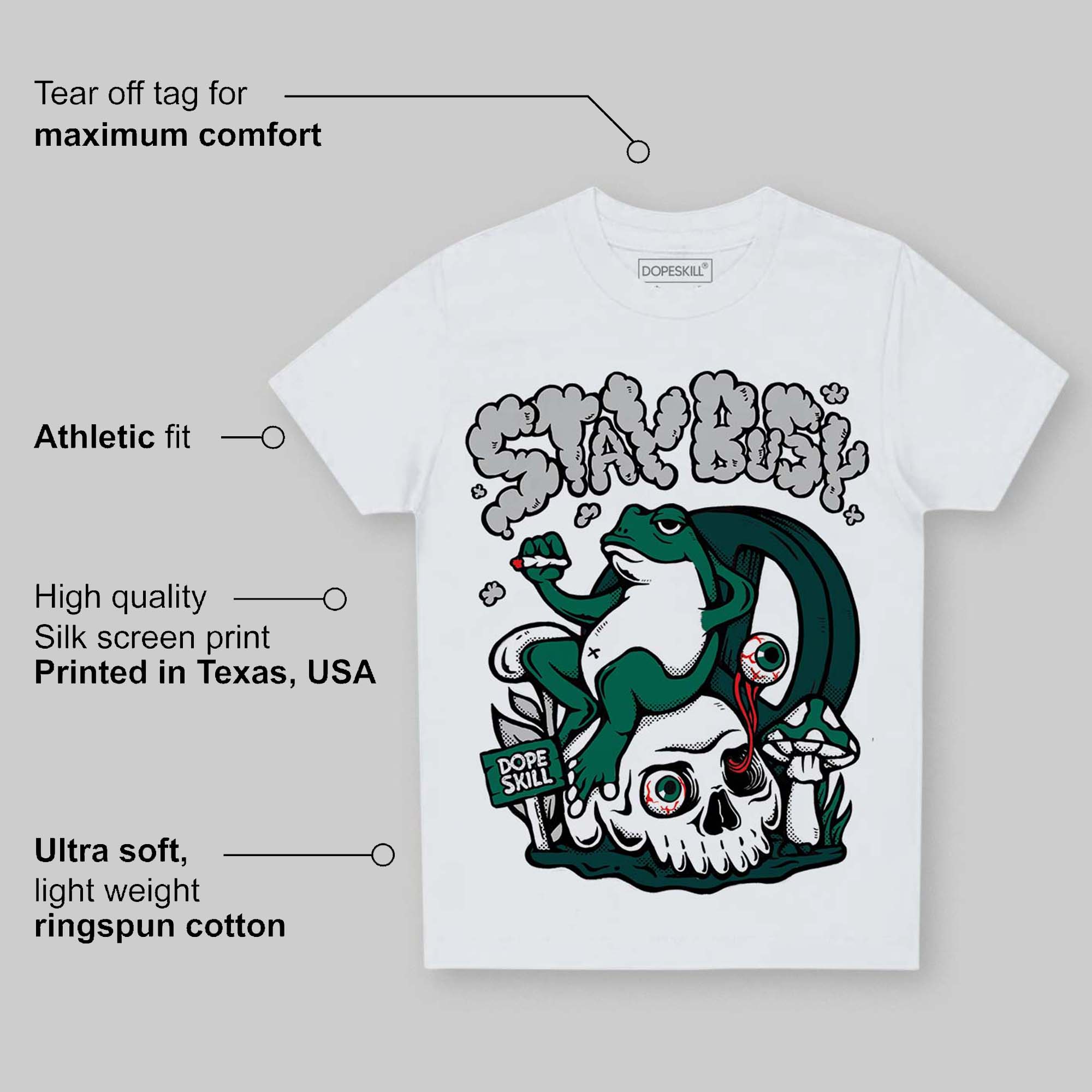 Oxidized Green 4s superstreetwear Toddler Kids T-shirt Stay Busy Graphic