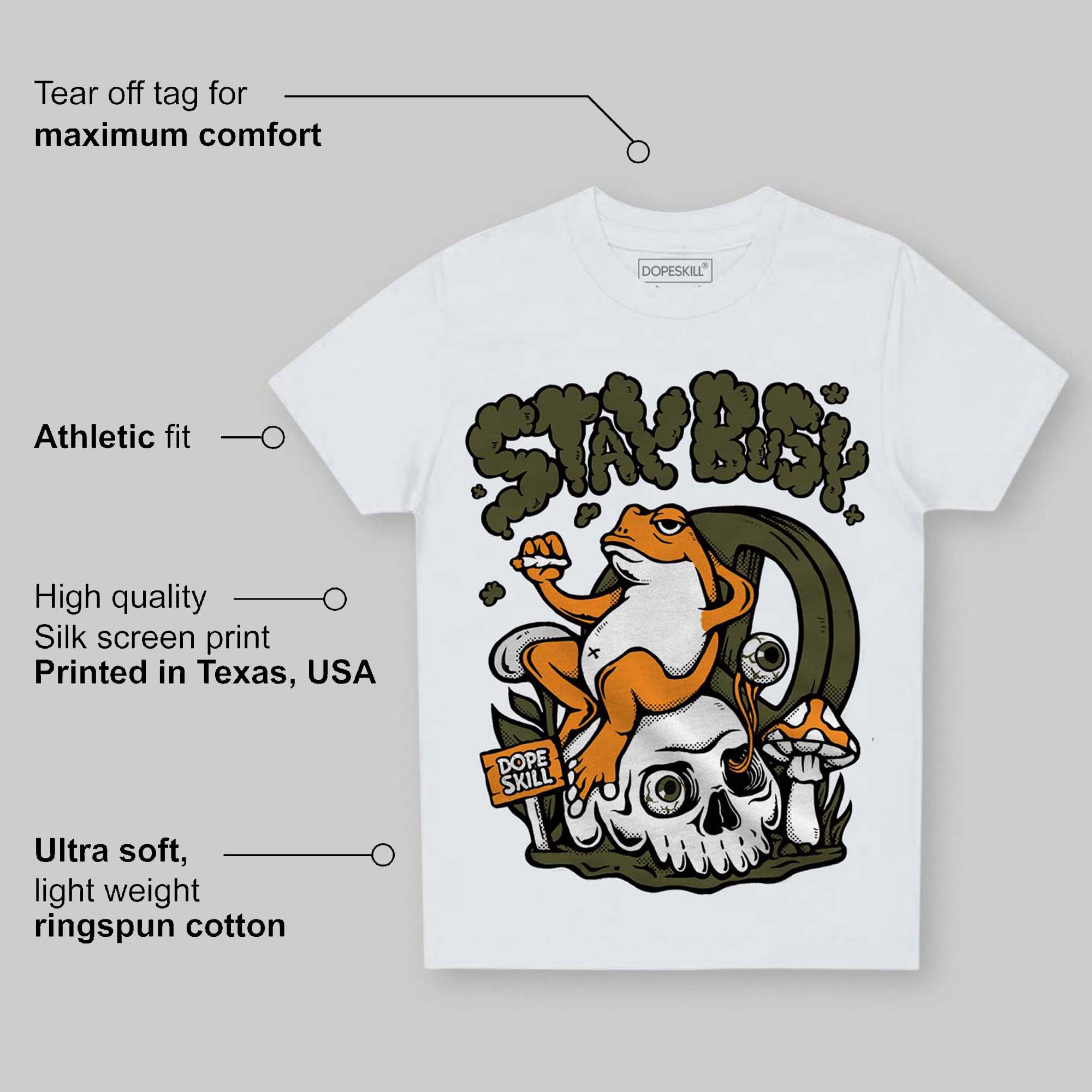 Olive 5s superstreetwear Toddler Kids T-shirt Stay Busy Graphic