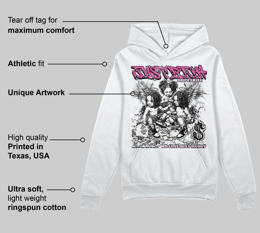 Pink Collection superstreetwear Hoodie Sweatshirt Just Rich Graphic