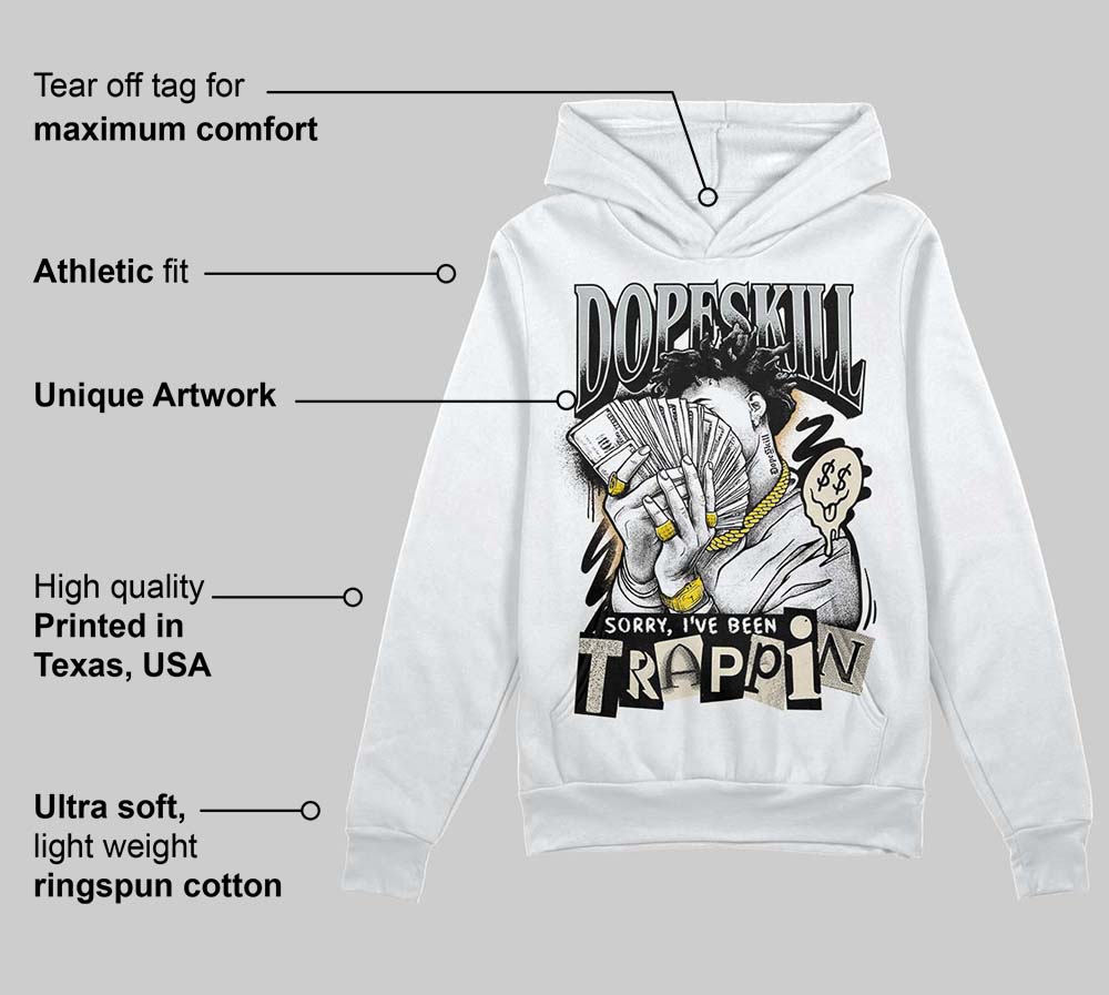 Reverse Metallic 5s superstreetwear Hoodie Sweatshirt Sorry I've Been Trappin Graphic