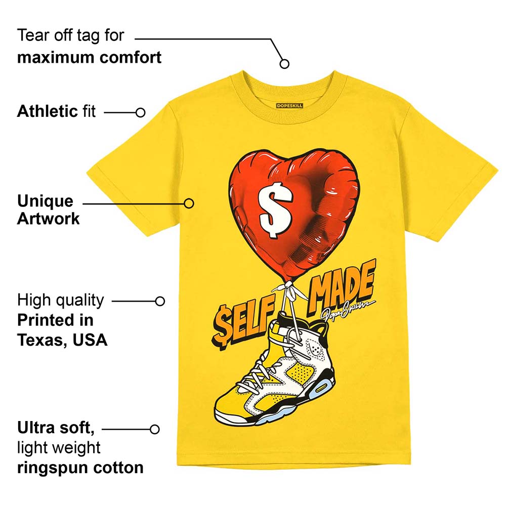 Yellow Ochre 6s superstreetwear Yellow T-shirt Self Made Graphic