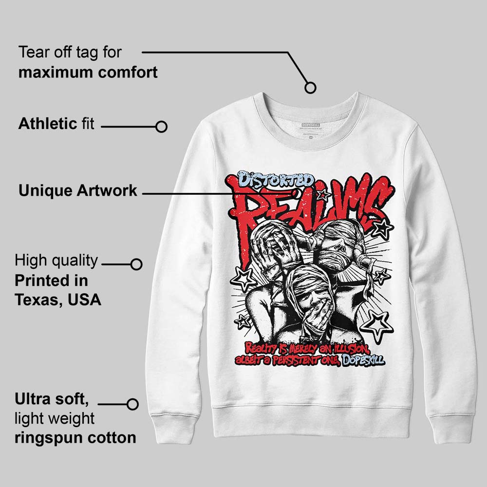 Cherry 11s superstreetwear Sweatshirt Distorted Realms Graphic