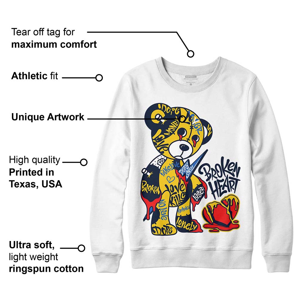 Michigan Dunks superstreetwear Sweatshirt Broken Heart Graphic
