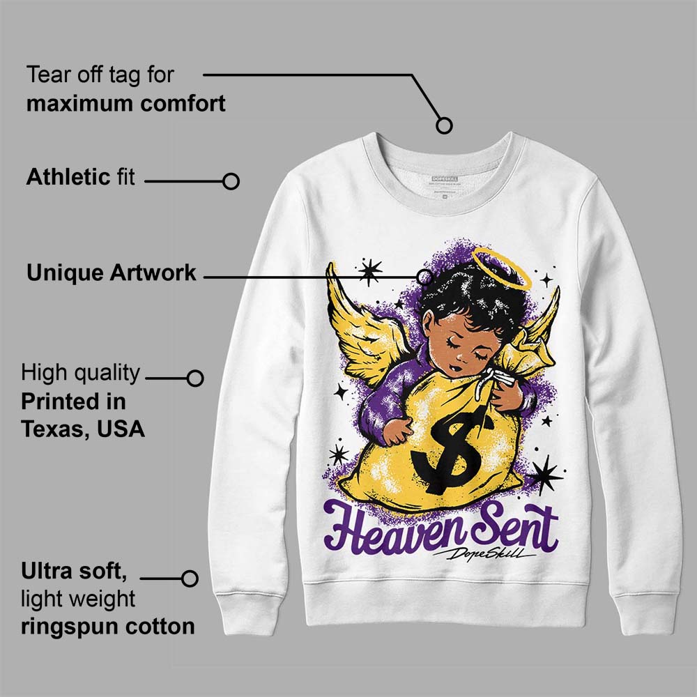 Field Purple 12s superstreetwear Sweatshirt Heaven Sent Graphic