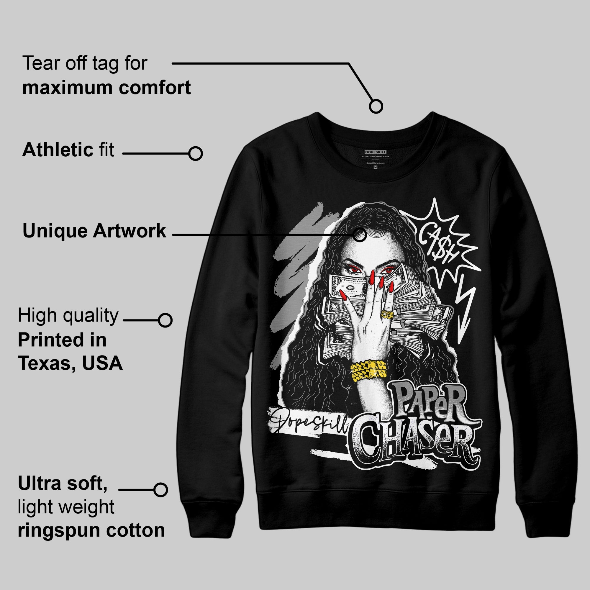 85 Black White 1s superstreetwear Sweatshirt NPC Graphic