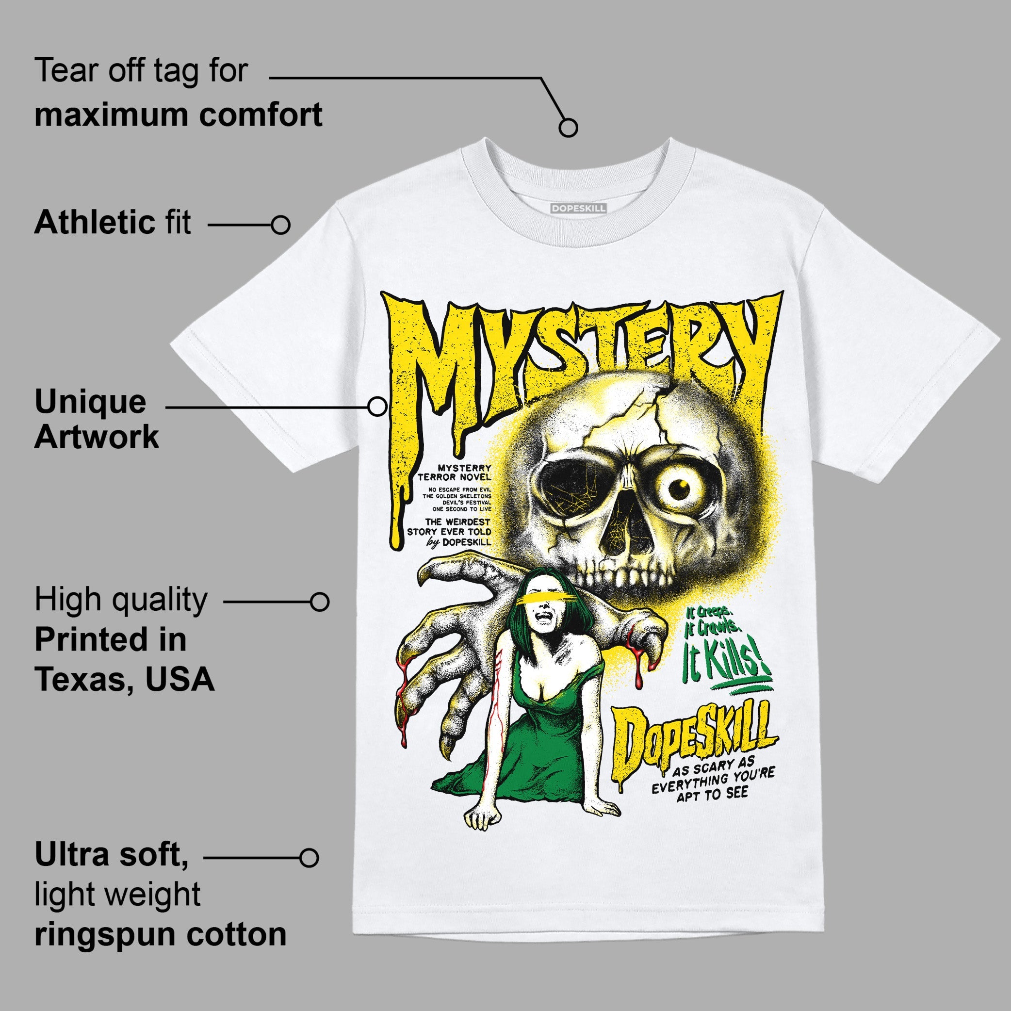Dunk Reverse Brazil superstreetwear T-Shirt Mystery Ghostly Grasp Graphic