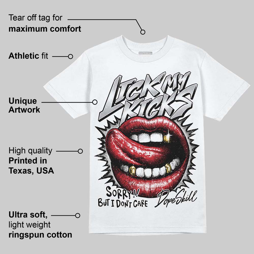 White Cement 4s superstreetwear T-Shirt Lick My Kicks Graphic