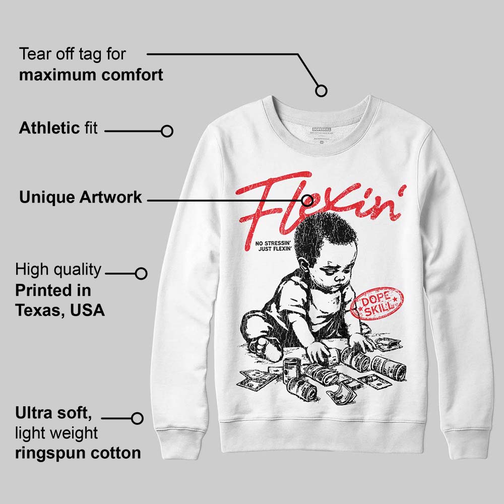 Cherry 11s superstreetwear Sweatshirt Flexin' Graphic