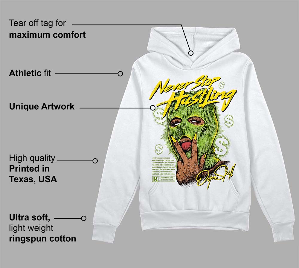 Dunk 'Chlorophyll' superstreetwear Hoodie Sweatshirt Never Stop Hustling Graphic