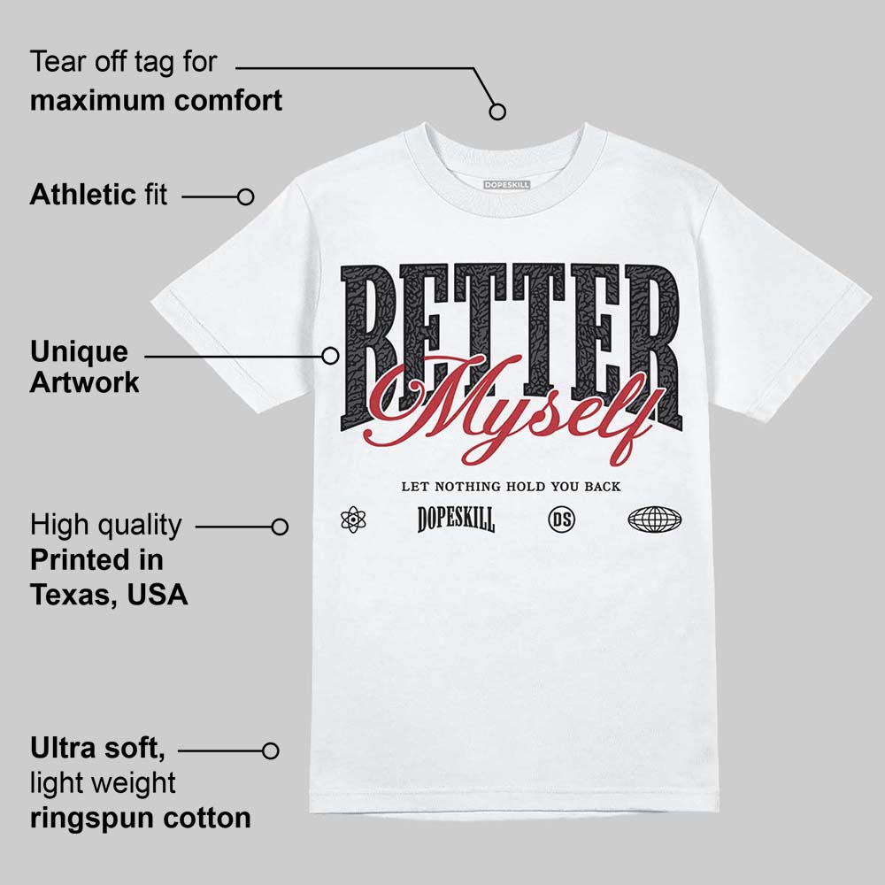 Black Cat 3s superstreetwear T-Shirt Better Myself Graphic