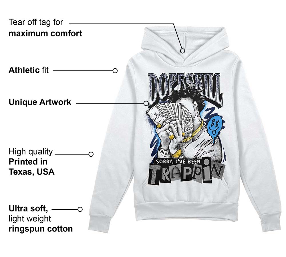 AJ Spizike White Obsidian superstreetwear Hoodie Sweatshirt Sorry I've Been Trappin Graphic