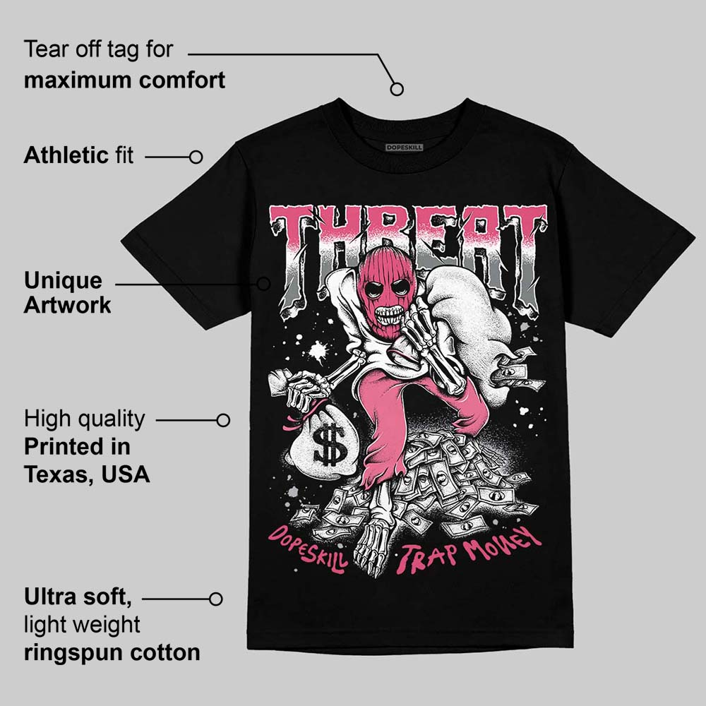 White Fluo Pink superstreetwear T-Shirt Threat Graphic