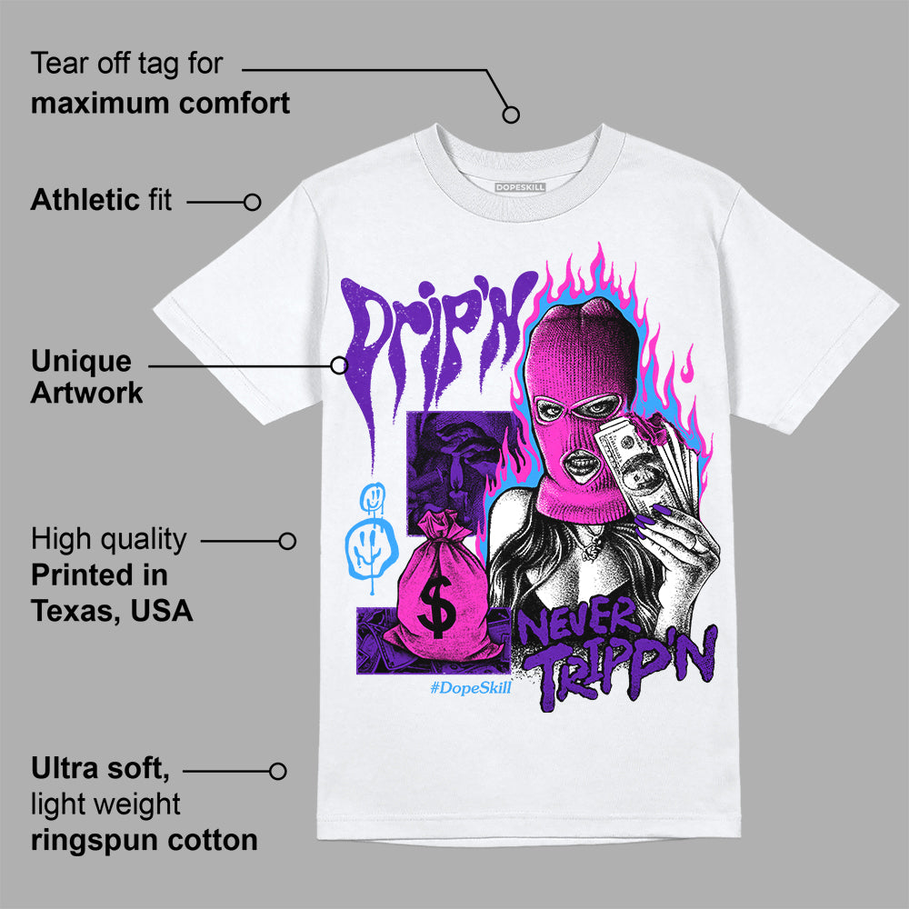 Dunk Purple Championship Court White superstreetwear T-Shirt Drip'n Never Tripp'n Graphic