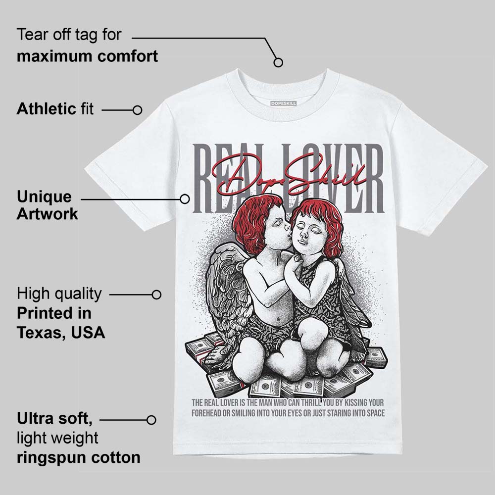 Cement Grey 3s superstreetwear T-Shirt Real Lover Graphic