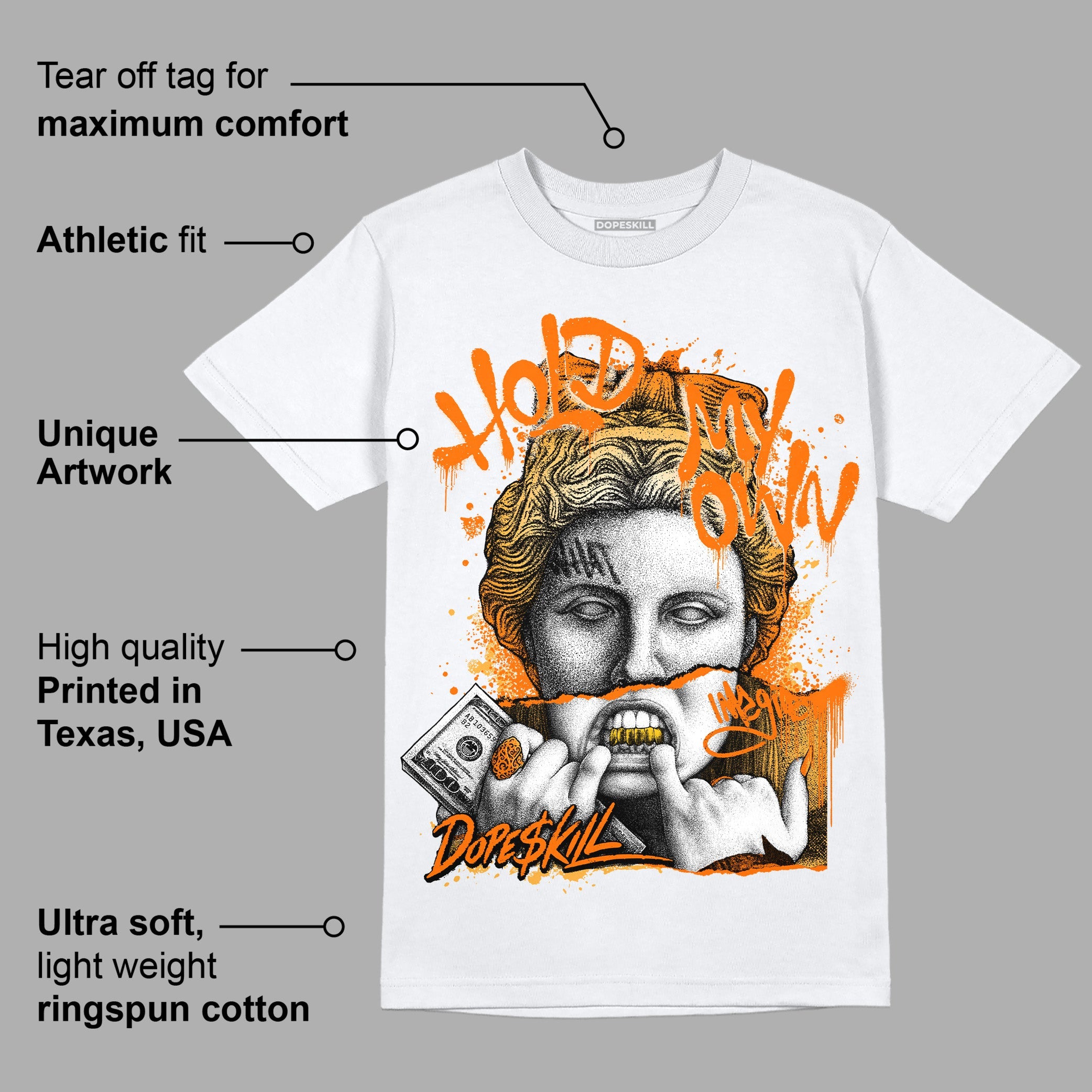Dunk Low Magma Orange superstreetwear T-Shirt Hold My Own Graphic