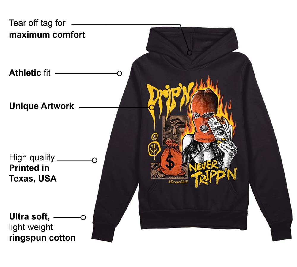 Yellow Collection superstreetwear Hoodie Sweatshirt Drip'n Never Tripp'n Graphic