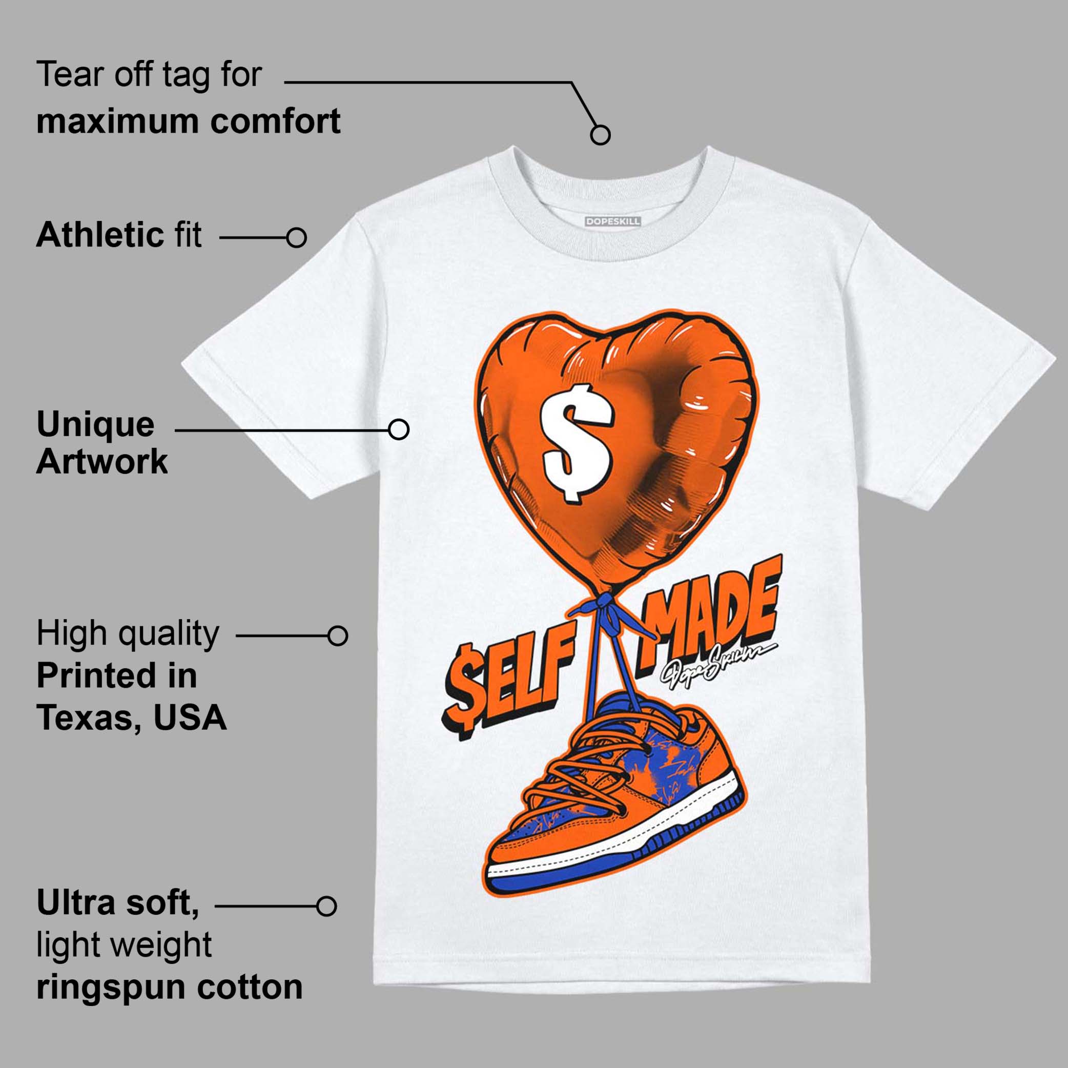 Dunk Low Futura Orange Blaze superstreetwear T-Shirt Self Made Graphic