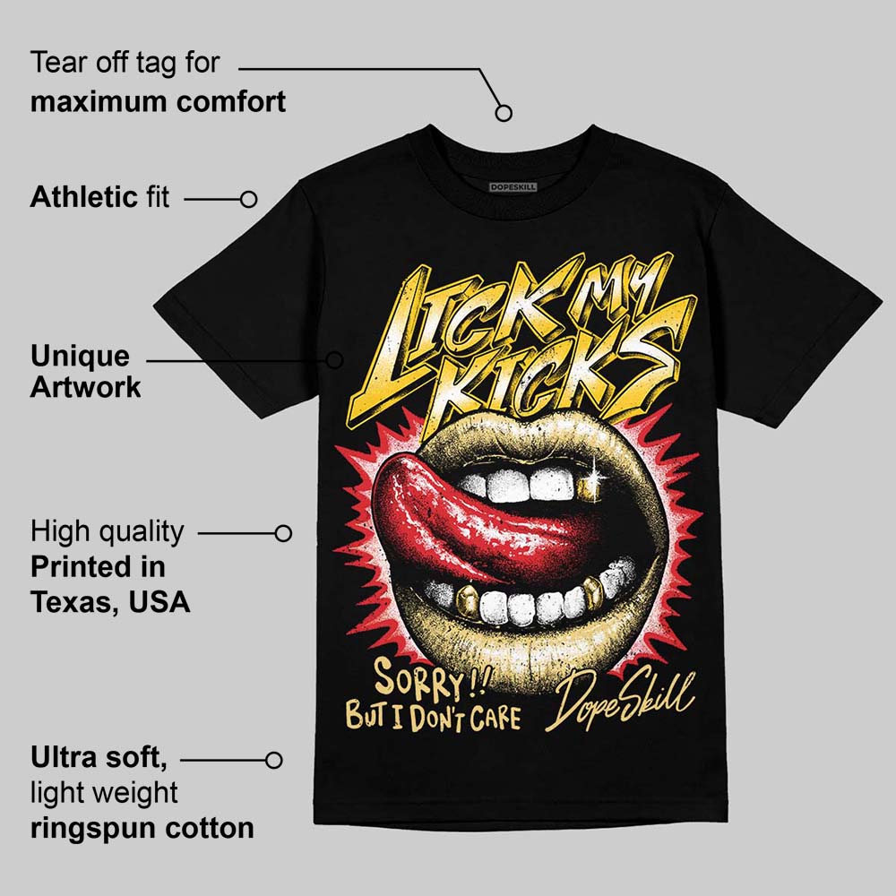 Quai 54 x Tour Yellow Black 1s superstreetwear T-Shirt Lick My Kicks Graphic