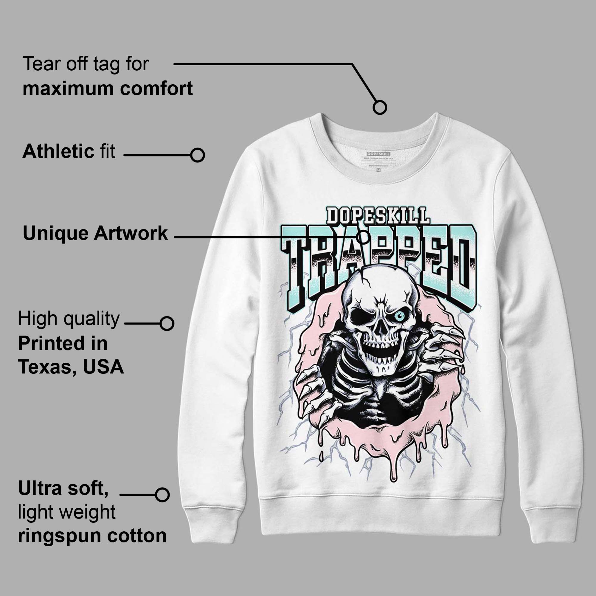 AJ 5 Easter superstreetwear Sweatshirt Trapped Halloween Graphic