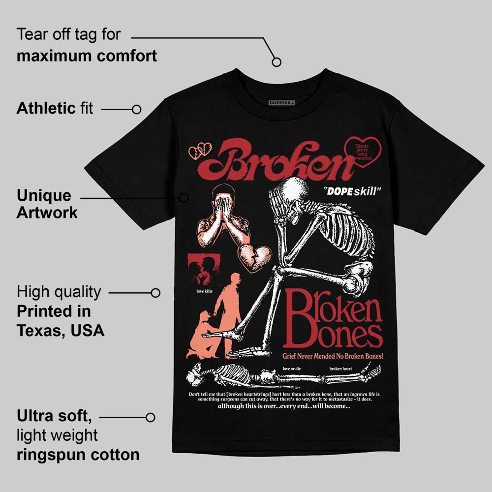 Rare Air Cinnabar 1s superstreetwear T-Shirt Broken Bones Graphic
