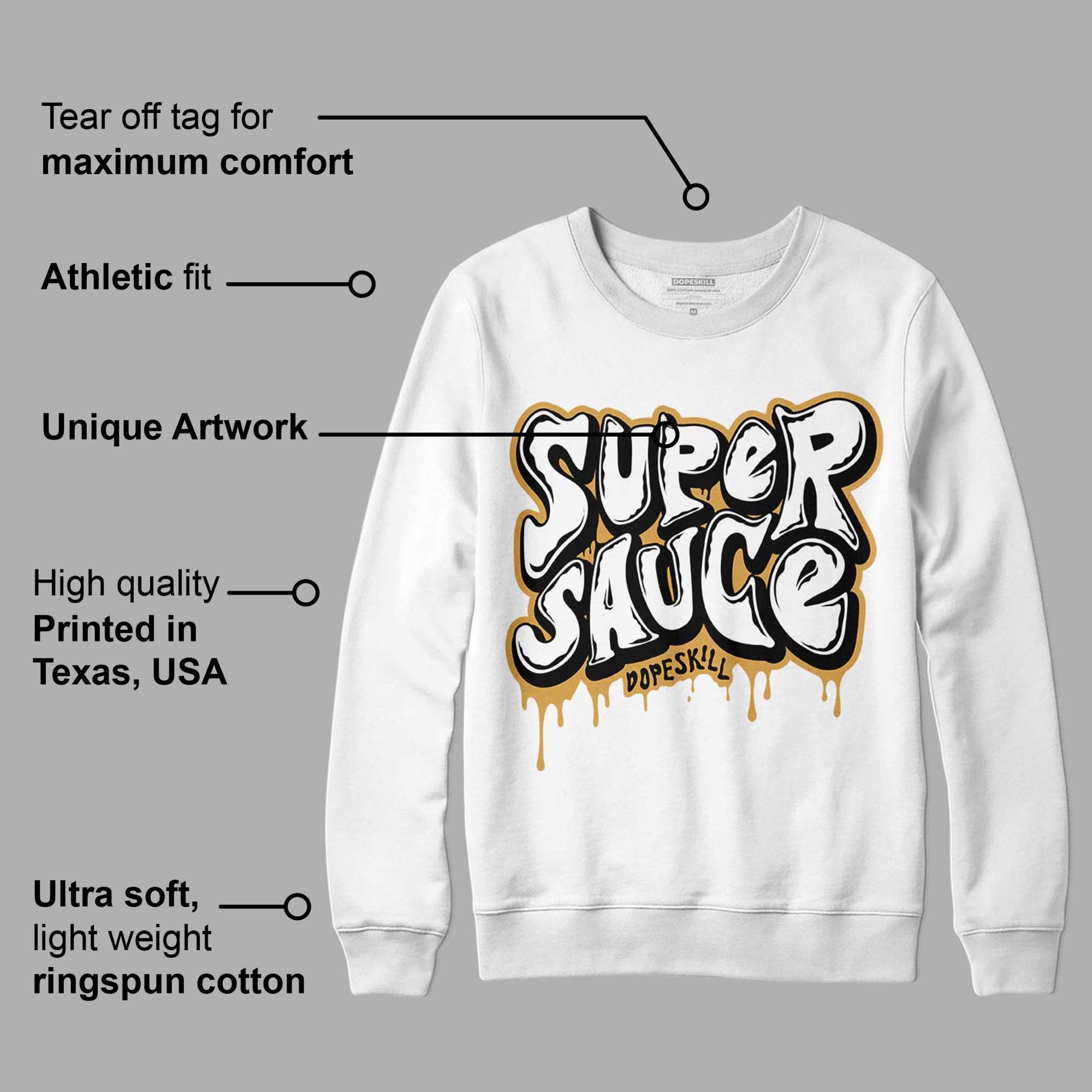 Gratitude 11s superstreetwear Sweatshirt Super Sauce Graphic
