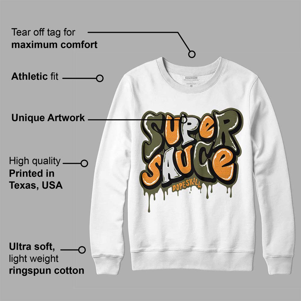 Olive 5s superstreetwear Sweatshirt Super Sauce Graphic