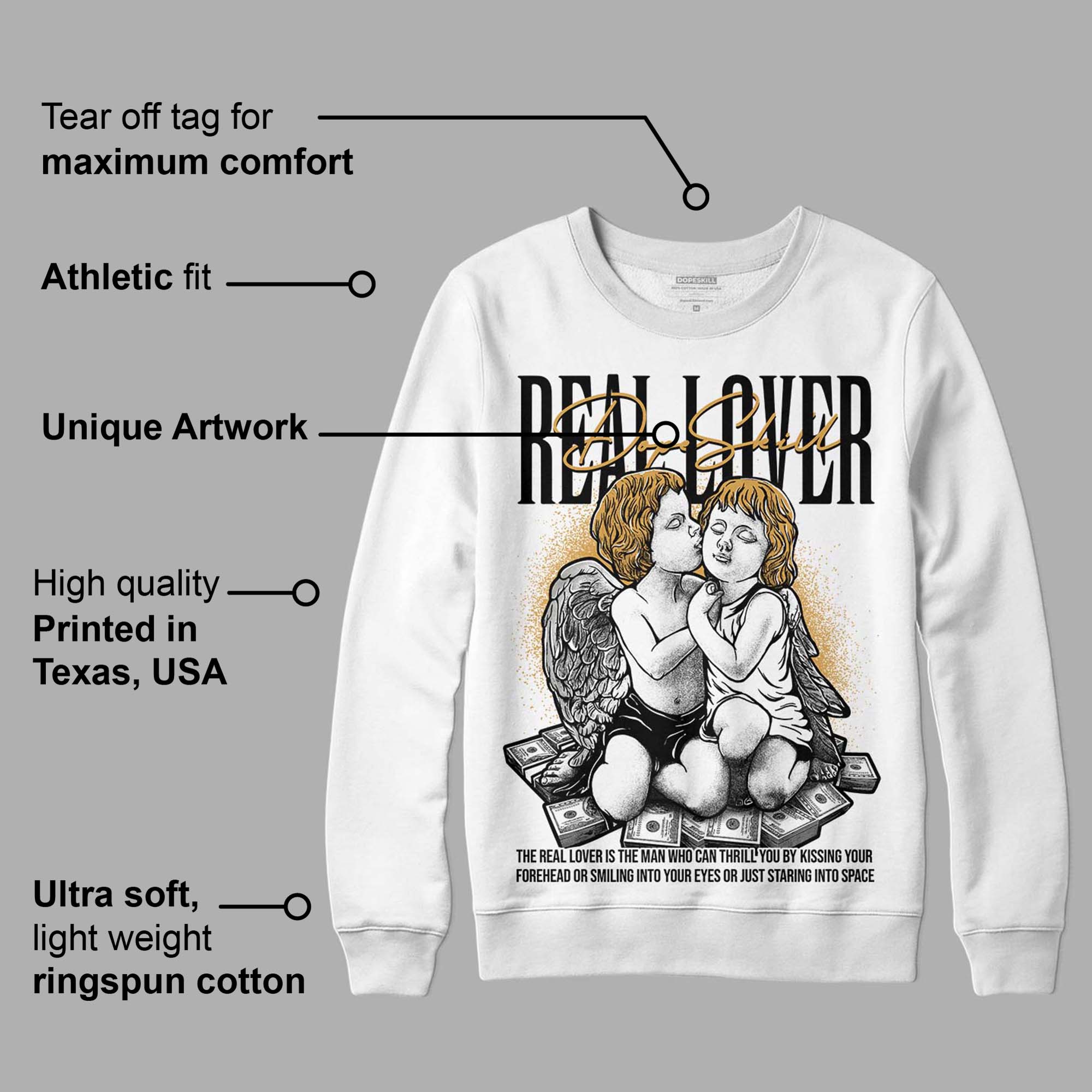 Gratitude 11s superstreetwear Sweatshirt Real Lover Graphic