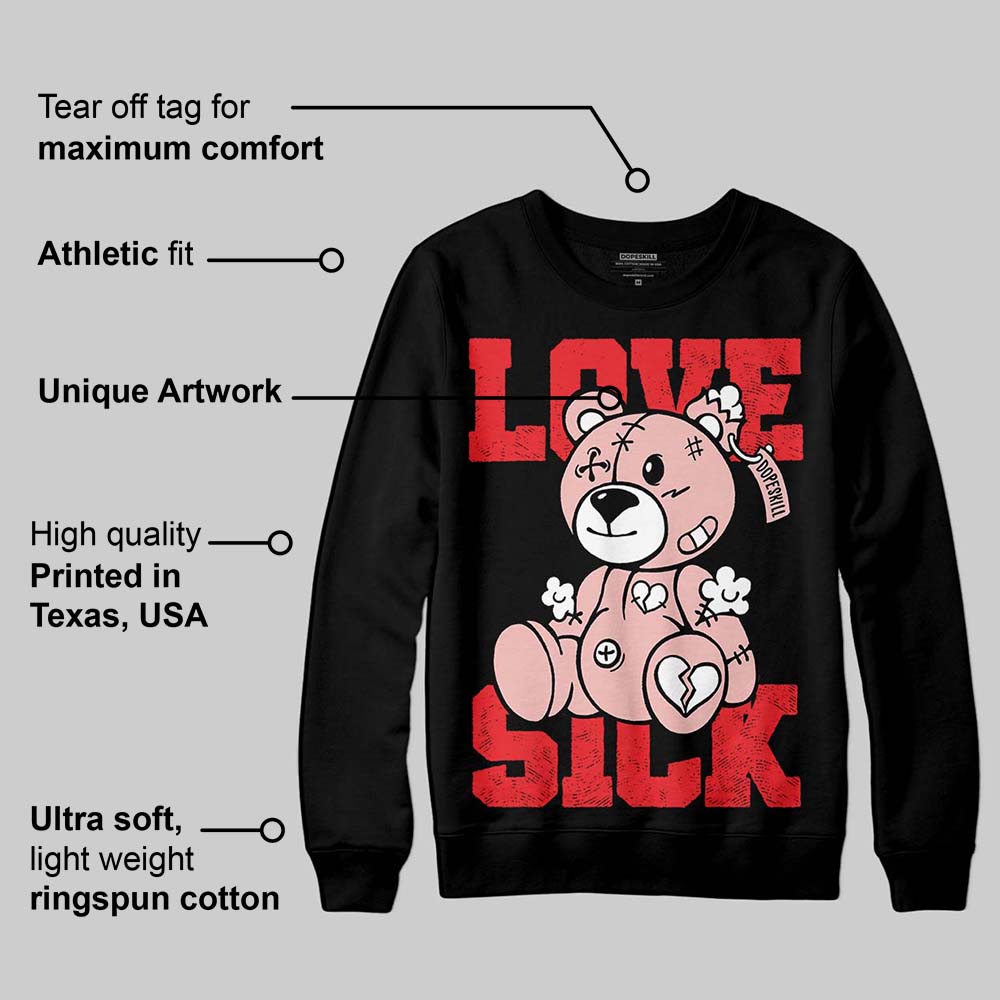 Red Collection superstreetwear Sweatshirt Love Sick Graphic