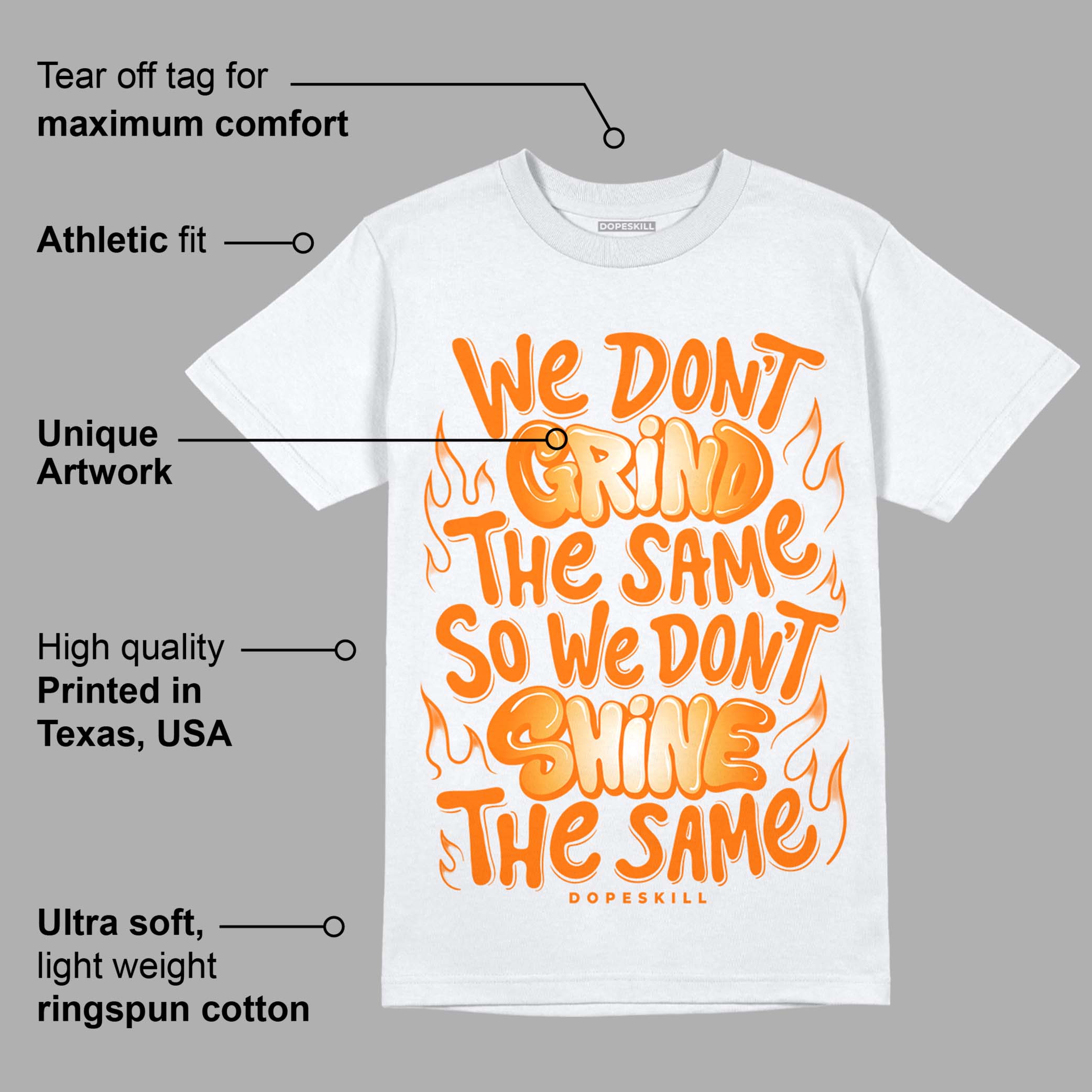 Dunk Low Magma Orange superstreetwear T-Shirt Grind Shine Graphic