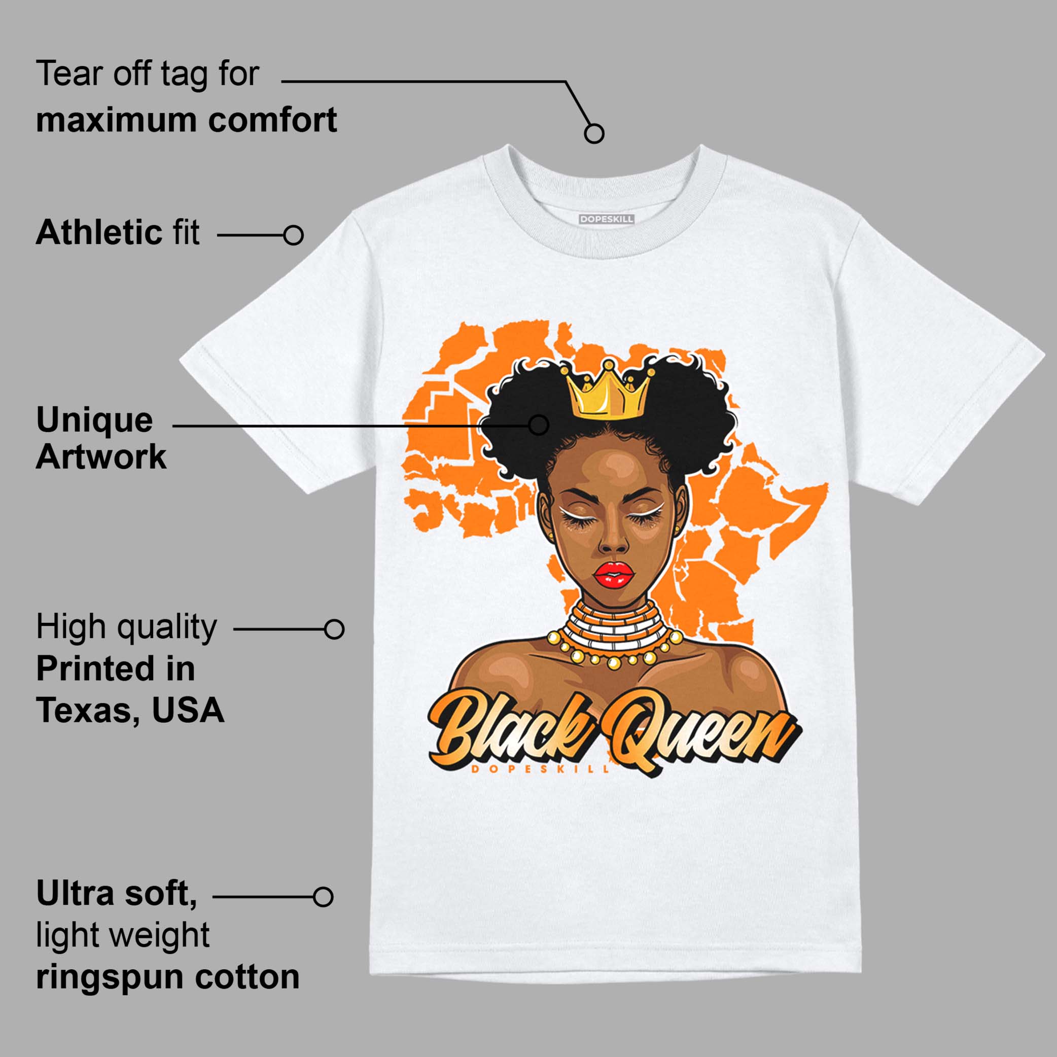 Dunk Low Magma Orange superstreetwear T-Shirt Black Queen Graphic