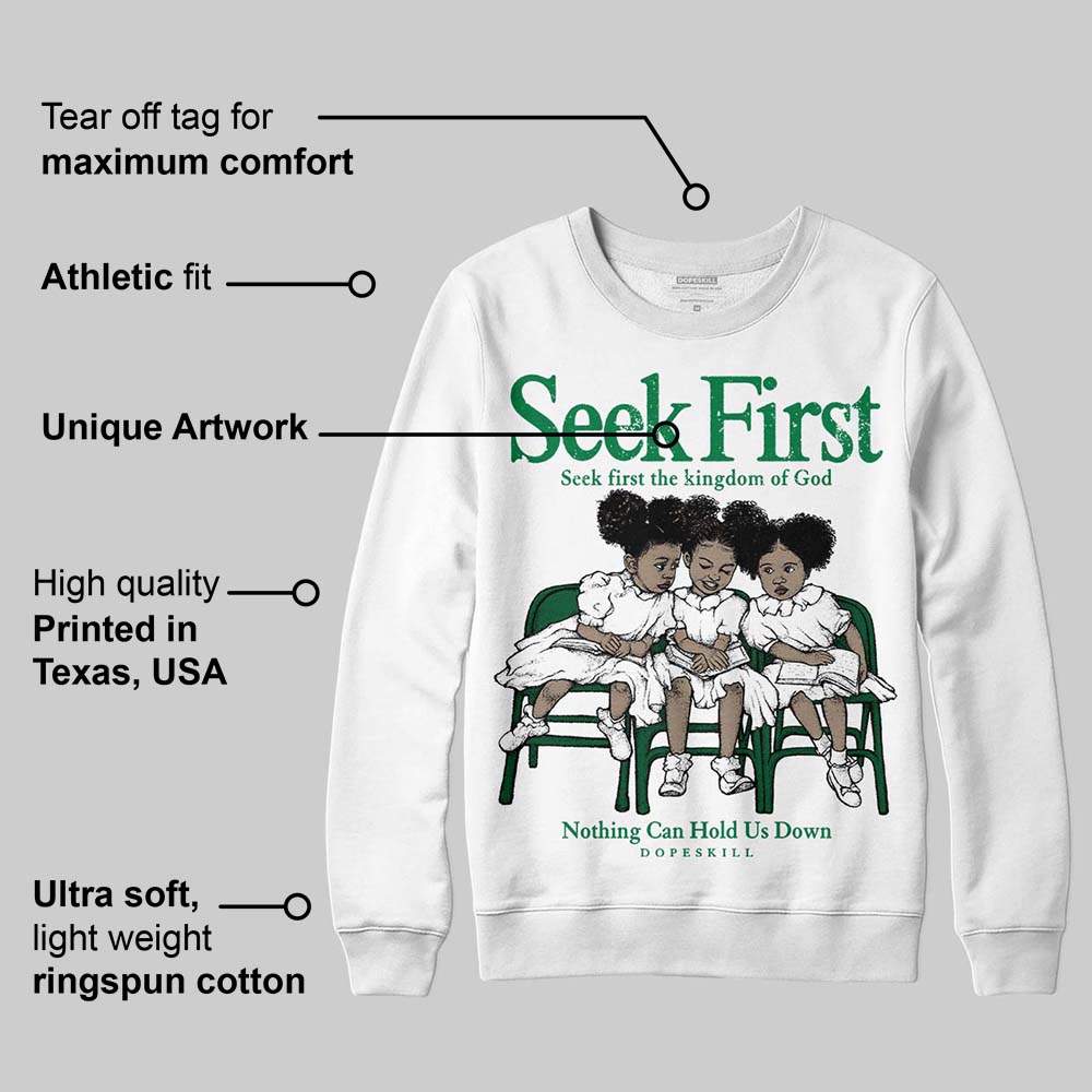 Green Collection superstreetwear Sweatshirt New Seek First Graphic