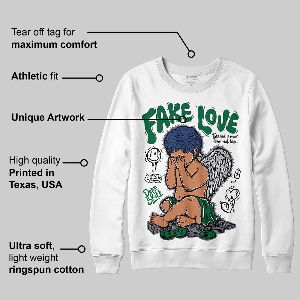 GT-2160 Shamrock Green superstreetwear Sweatshirt False Love Graphic