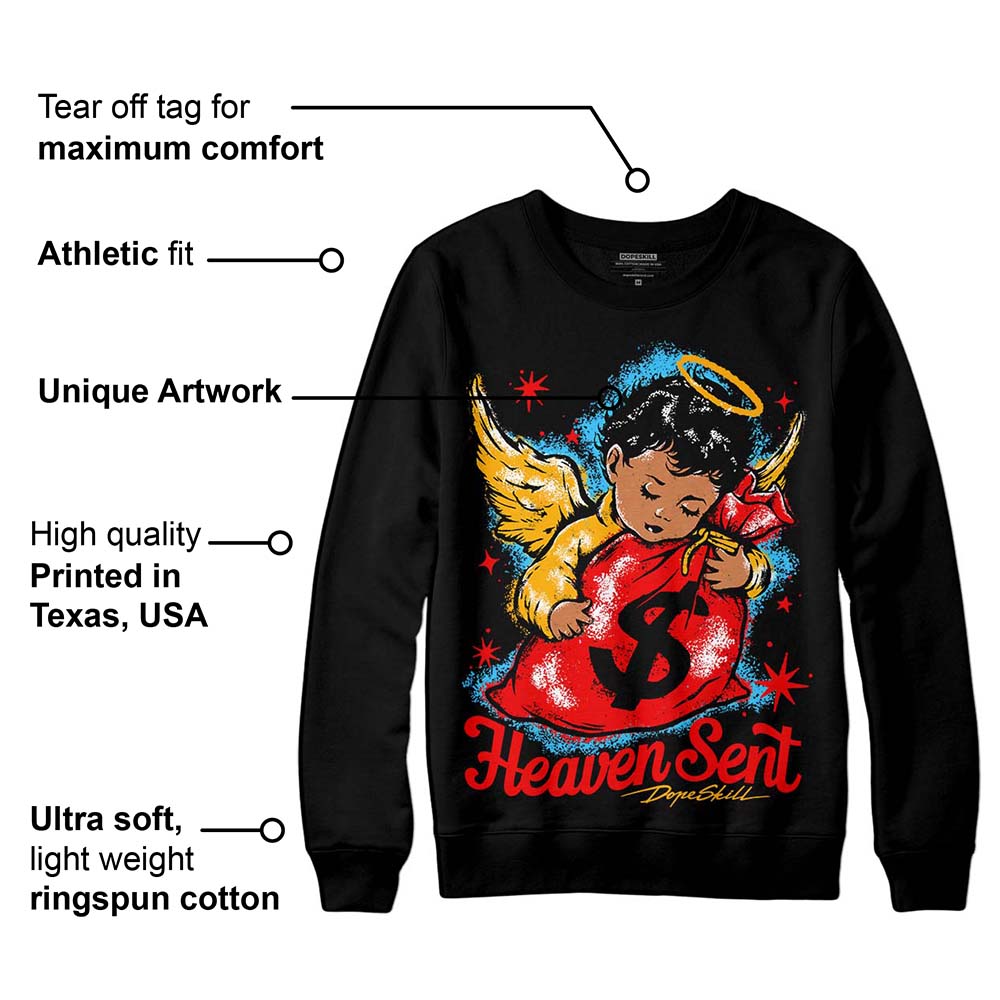 Red Collection superstreetwear Sweatshirt Heaven Sent Graphic