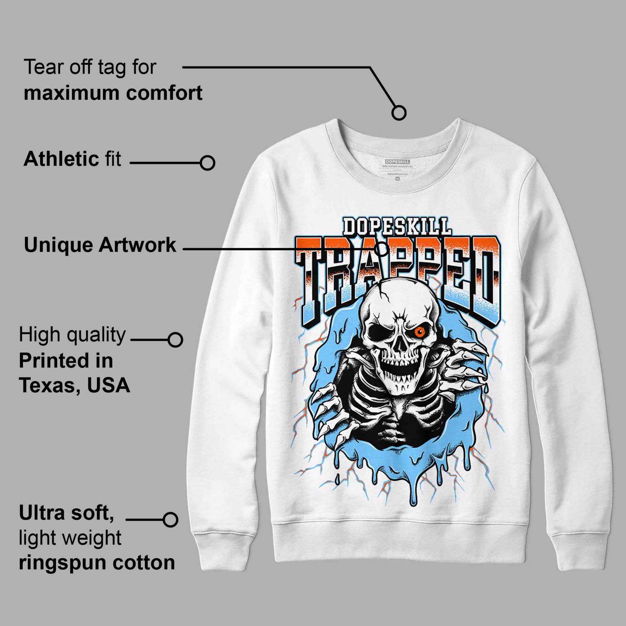 Dunk Low Futura University Blue superstreetwear Sweatshirt Trapped Halloween Graphic