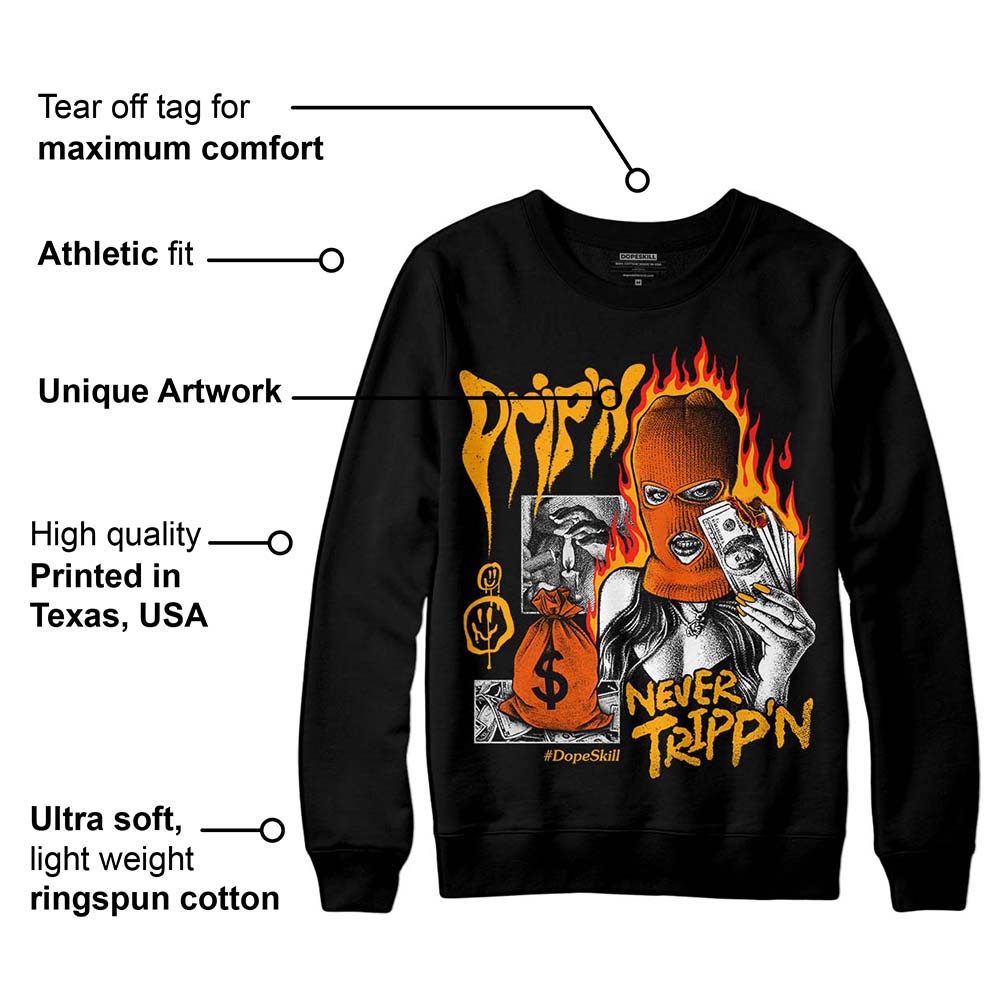 Black Taxi 12s superstreetwear Sweatshirt Drip'n Never Tripp'n Graphic