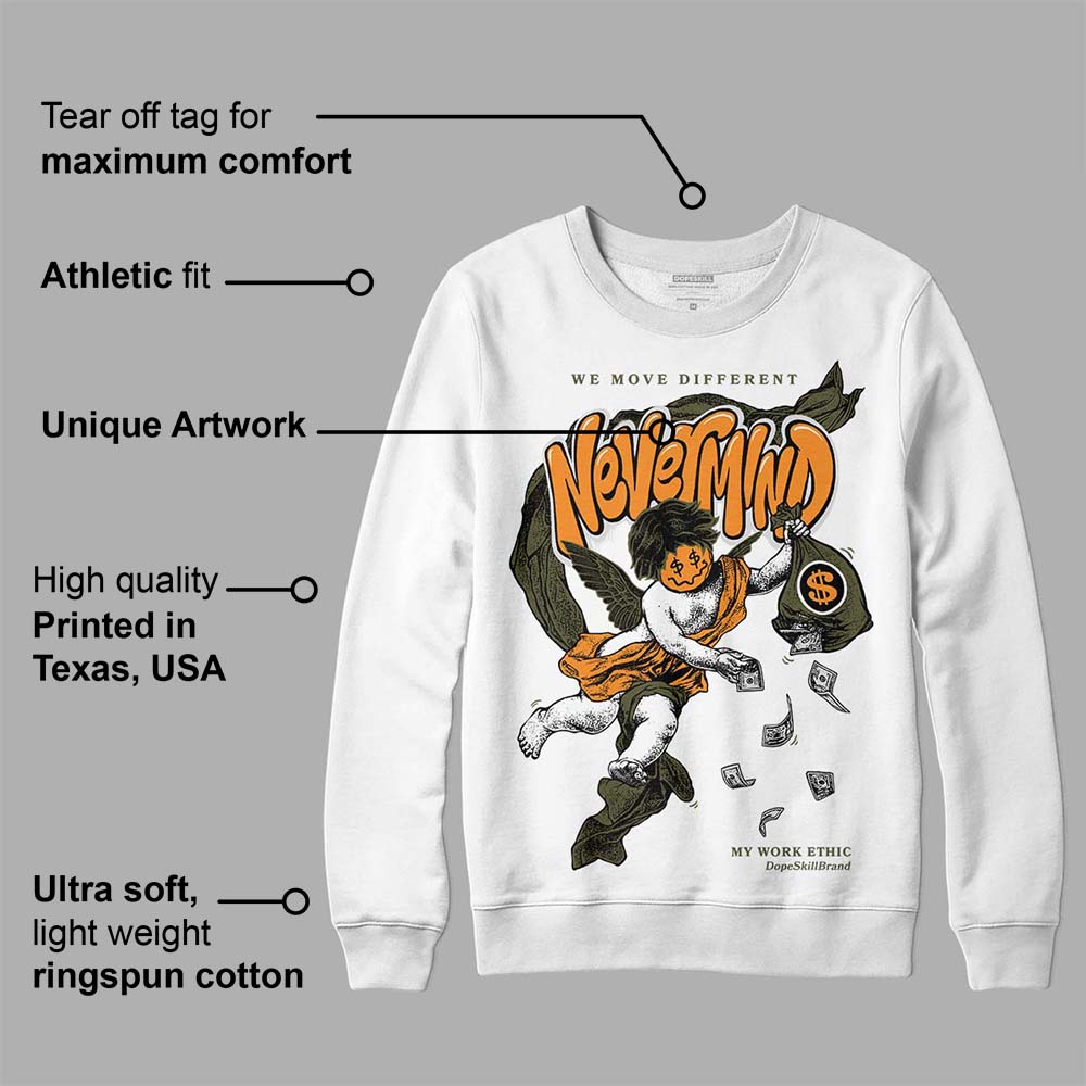 Olive 5s superstreetwear Sweatshirt Nevermind Graphic