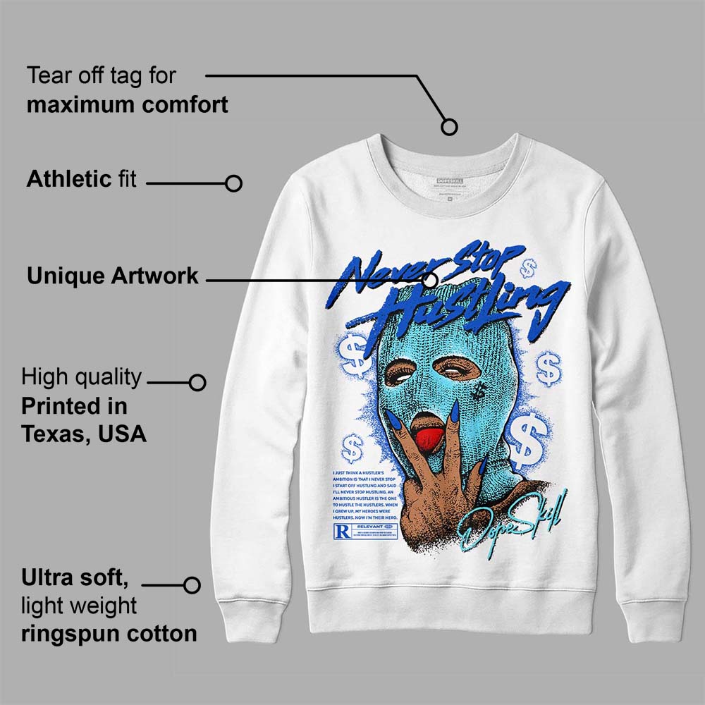 SB Dunk Argon superstreetwear Sweatshirt Never Stop Hustling Graphic