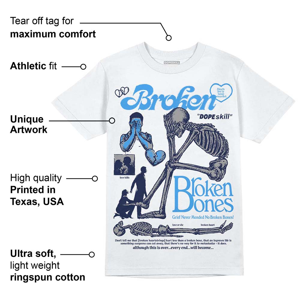 Midnight Navy 3s superstreetwear T-Shirt Broken Bones Graphic