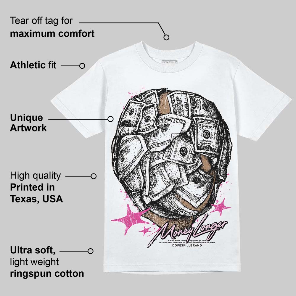 Pink Collection superstreetwear T-Shirt Money Longer Graphic