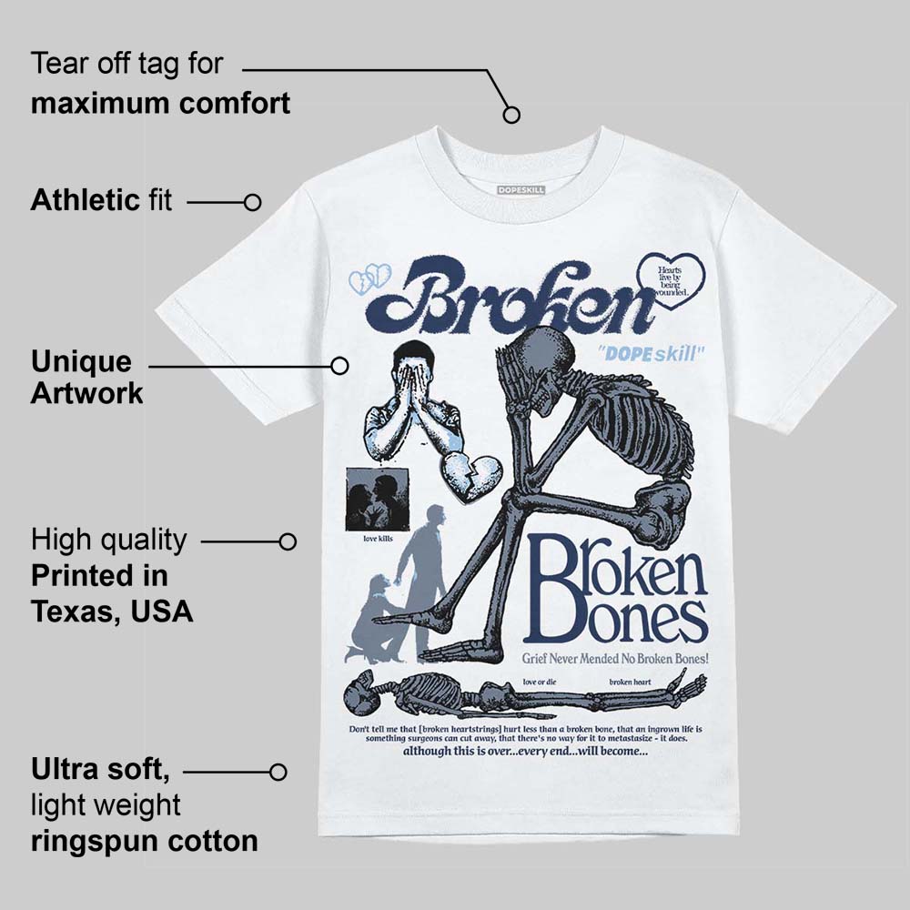 9060 Grey Day superstreetwear T-Shirt Broken Bones Graphic