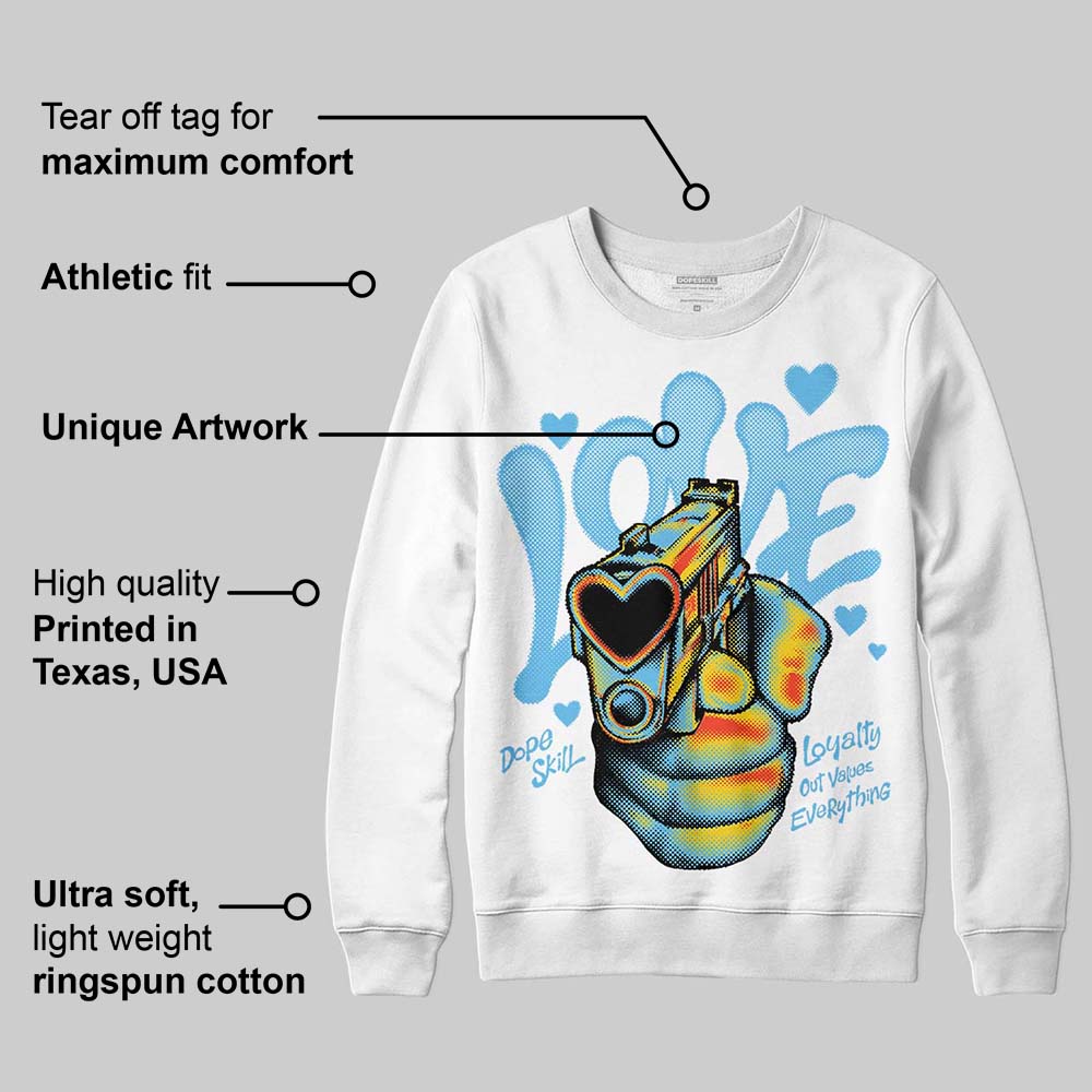 Legend Blue 11s superstreetwear Sweatshirt Love Shot Graphic