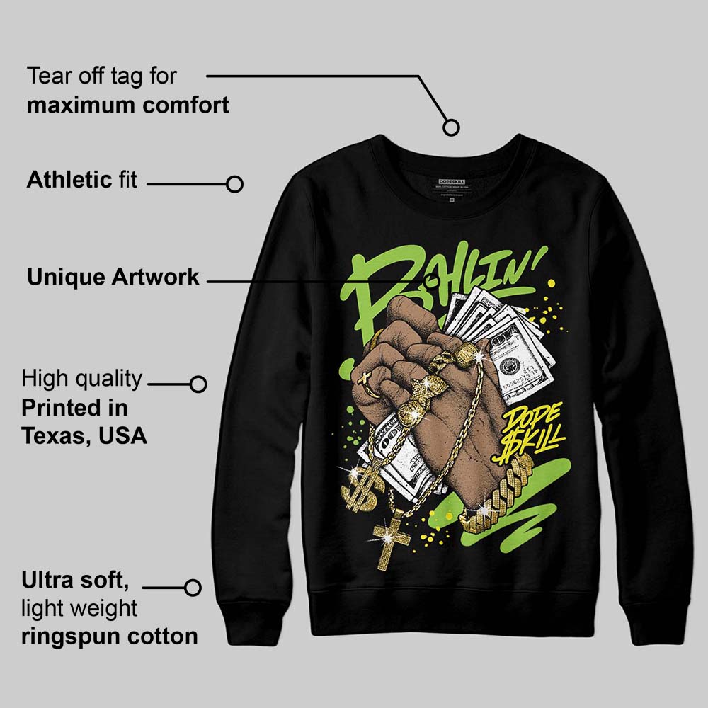 Neon Green Collection superstreetwear Sweatshirt Always Ballin' Graphic