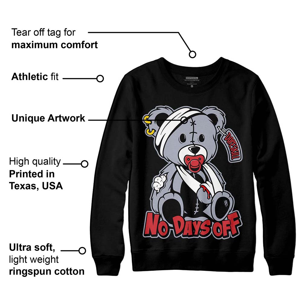 Bred Reimagined 4s superstreetwear Sweatshirt Hurt Bear Graphic