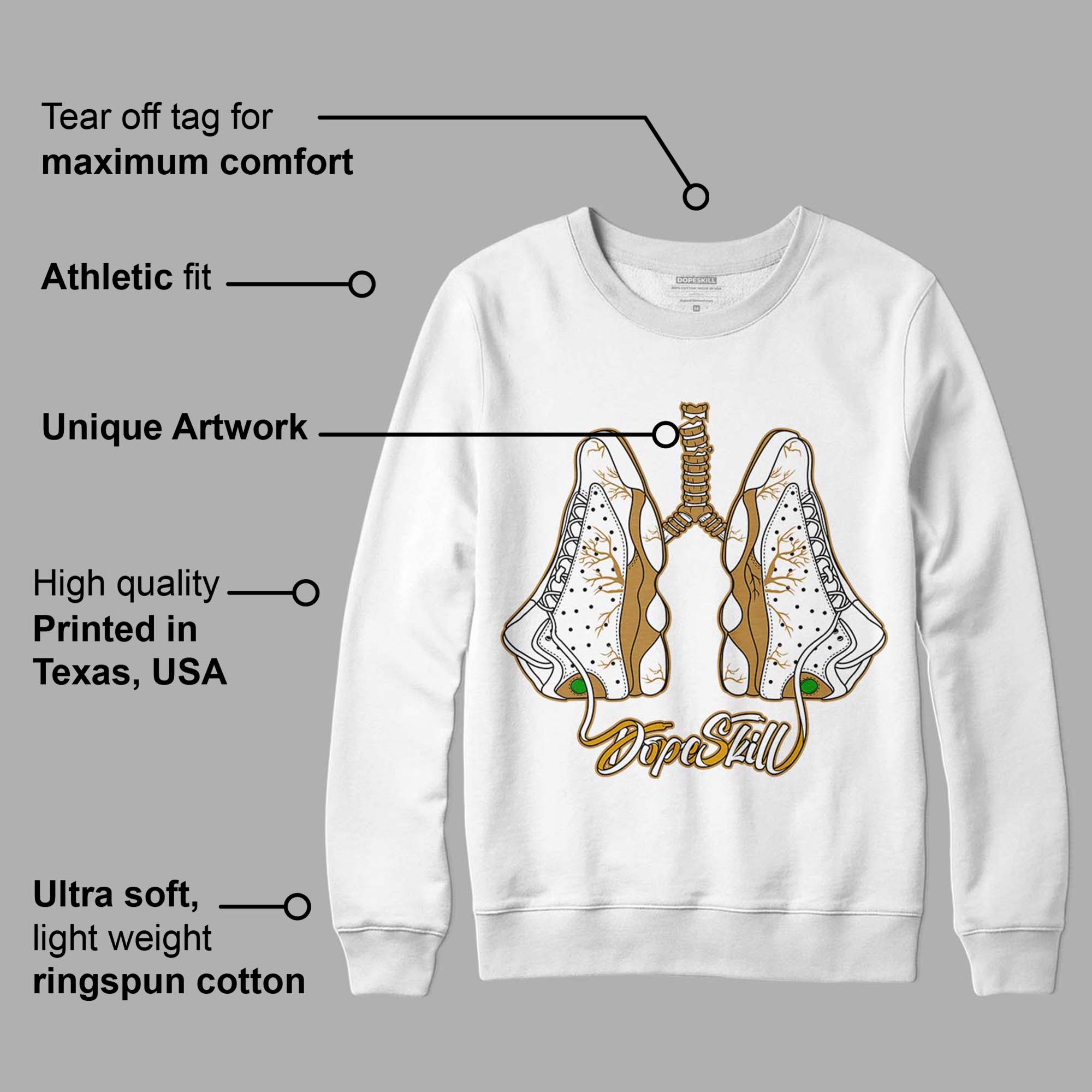 Wheat 13s superstreetwear Sweatshirt Breathe Graphic