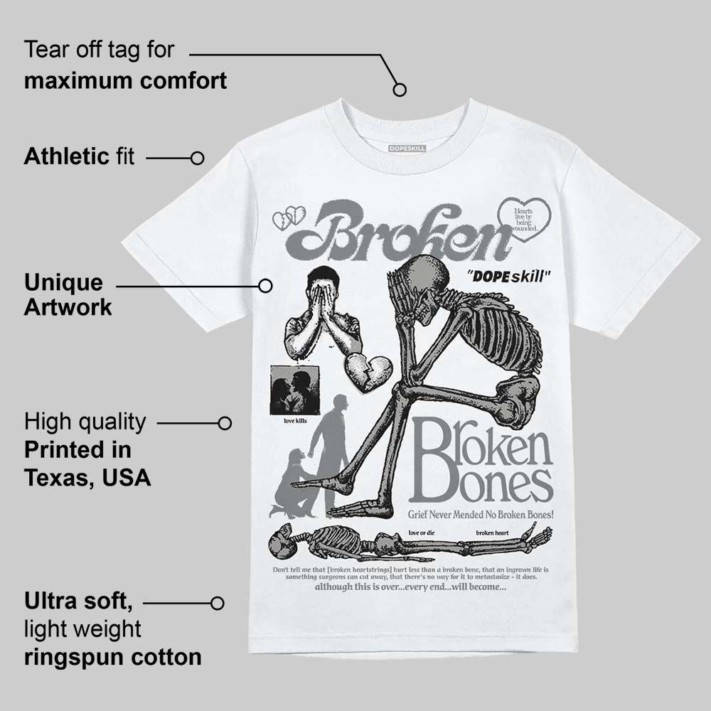 Cool Grey 9s superstreetwear T-Shirt Broken Bones Graphic
