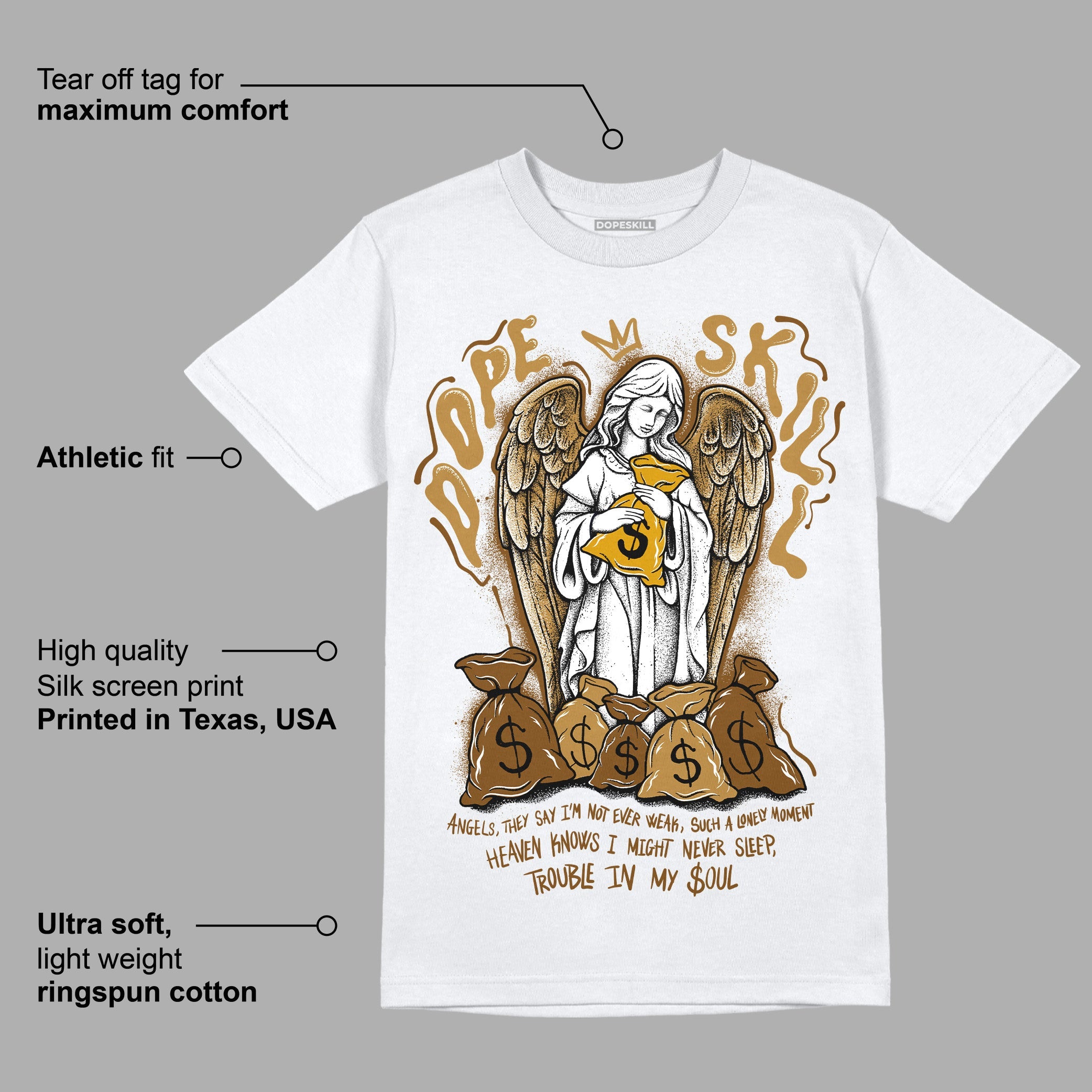 Wheat 13s superstreetwear T-Shirt Angels Graphic