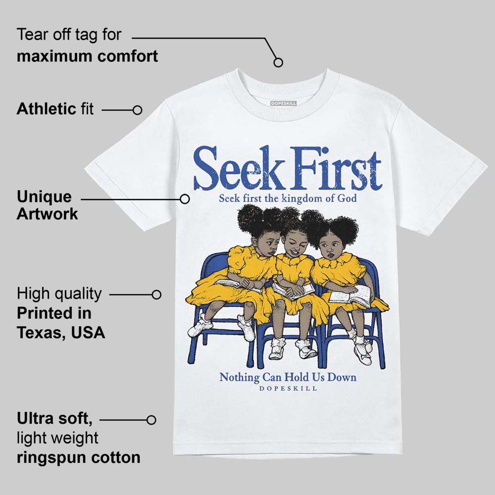 Royal Blue Collection superstreetwear T-Shirt New Seek First Graphic